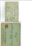 Stamp of Belgium » General issues from 1894 onwards 1905 Grosse Barbe, 50c gris + 10c rose sur lettre assurée , en plus 10c rose sur enveloppe illustrée