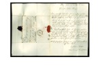 1855 (18.9) Small registered folded entire from Cairo via Alexandria to Trieste, bearing “ALEXANDRIEN/20.9” cds in black