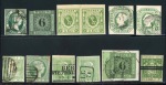 Europe: 1851-1861 Small group of mostly used European classic stamps