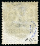 1880 6d Grey pl.16 with bold "975" numeral of Famagusta