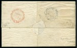 1855-63 6d Deep Rose-Lilac on white paper, fine to very good margins, tied to 1859 (Feb 19) wrapper from Cape Town to England