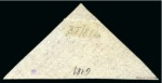 Stamp of South Africa » Cape of Good Hope 1861 Woodblock 1d vermilion, close to fine margins, neat barred triangle cancel