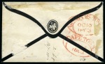 1855-63 4d Blue, fine to good margins, on 1863 (Oct 10) small mourning envelope from Graham's Town to Simon's Town