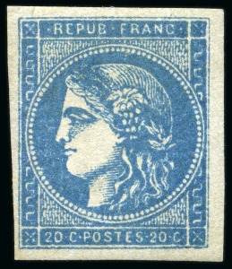 Stamp of France » Emission de Bordeaux 1870, Y&T n°43 + 45 Émission de Bordeaux 10 centimes