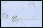 Stamp of China 1861 (Dec 23) Entire letter from Shanghai to Paris