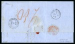 Stamp of China 1869 (July 2) Entire letter from Shanghai to Amsterdam