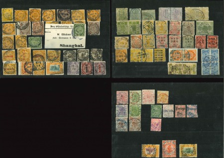 Stamp of China » Collections and Lots 1885-1913 Selection of cancellation usages 