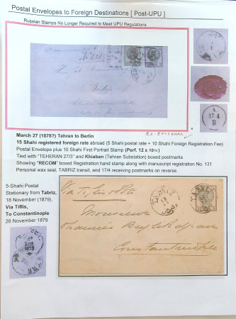 Stamp of Persia » Collections, Lots etc. 1876-1940 Array of balance collections in seven albums,