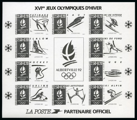 1992, Jeu de 2 blocs Jeux Olympiques d'Albertville