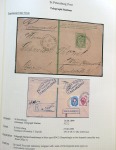 1849-1914, Attractive St Petersburg postal history collection written up collection on 38 exhibition pages