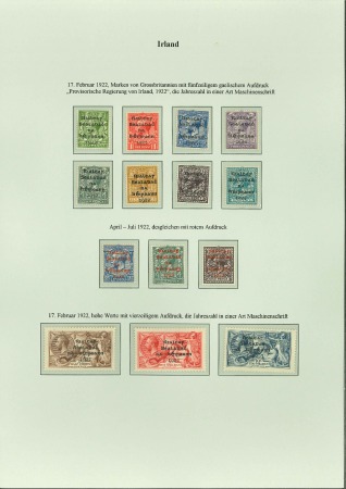 Stamp of Ireland » Collections 1922-80, Collection in 3 volumes incl. Seahorse sets in fine mint condition