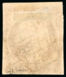 1849, Cérès 1 franc VERMILLON oblitération grille