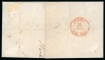 Stamp of France » Présidence de 1852 1854, Lettre de Maubeuge pour Mons (Belgique) affranchissement