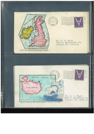 USA: 1944-45, Collection of 48 Lannie H. Smith WWII patriotic covers