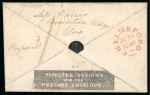 Stamp of Great Britain » 1840 Mulreadys & Caricatures 1840 (Jun 19) Southgate no.4 "Blarney Stone" envelope, addressed on the reverse and sent from Chelmsford