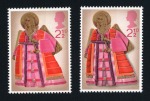 Stamp of Great Britain » Queen Elizabeth II 1972 Christmas 2 1/2p with deep grey omitted (detailing and shadowing), mint nh