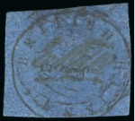 Stamp of British Guiana » 1850 Cotton-Reels (SG 1-8) 1850-51 12 cents black on indigo, so-called sugar paper