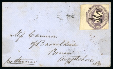 Stamp of British Guiana » British Post Offices 1847-54 GB embossed 6d lilac paying the uniform British Packet rate of sixpence, used on cover from Berbice