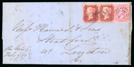 1859 Cover from Demerara (letter inside encloses bill for £100) 
