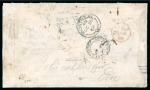 1869 Incoming stampless envelope from Edinburgh to Georgetown