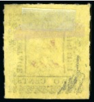 1862 Provisionals 2 cent black on yellow, roulette