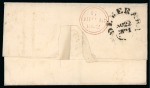 Stamp of British Guiana » Postal History 1821 Folded letter sheet from Demerara to London, bearing a fine strike of the "DEMERARA/NO.22.1821" fleuron