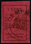 Stamp of British Guiana » 1852 Waterlow (SG 9-10) 1852 Waterlow 1 cent black on magenta, excellent deep colour, used