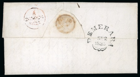 Stamp of British Guiana » Postal History 1810-47 Collection of postal history neatly mounted and written up on six album pages
