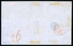 Stamp of United States » Outgoing Mail 1862 (May 13). Cover from New York to Amsterdam, 1862 5c red brown