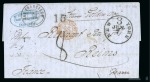 Stamp of United States » Outgoing Mail 1864 (May 12). Entire letter from San Francisco To Reims (France)