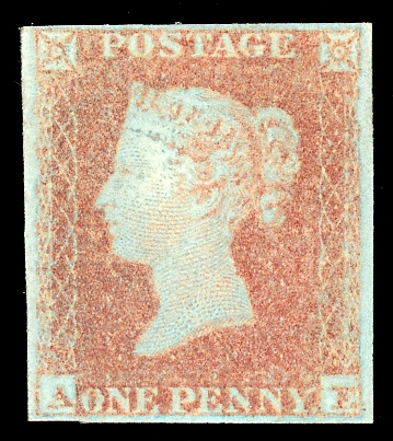 1841 1d. Red-brown, AF, in a pale shade, good to large