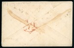 Portugal. 1871 (March 8). Envelope from Lisbon to Philadelphia, 1867 80r pair 