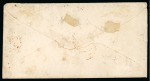 Stamp of United States » Incoming Mail Italian States - Papal States. 1862 (April 5). Envelope from Rome to Milford, with 1852 8b in two pairs