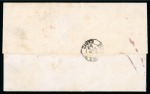 1869 (Feb 26). Stampless entire letter from Montreal to Spain via Portland