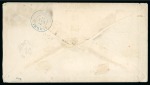 Stamp of United States » Incoming Mail Spain. 1865 (Jan 19). Single rate envelope from Santa Cruz de Tenerife (Canary Islands) to Boston, franked by 1865 2r, two examples