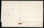 Gibraltar. 1861 (Nov 23). Entire letter to New York, 1855-57 4d pair and 6d