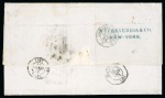 1861 (Feb 23). Entire letter from New Orleans to Bordeaux, carried by the "Adriatic" under the Cunard Line