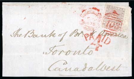 Stamp of British Guiana » Later Issues » 1860-76 Ship Issues (SG 29-115) 1860-76 Ship issue collection of 70 covers showing array of different settings, printings, frankings and destinations 