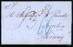 Stamp of Haiti 1867 (Jan 20) Entire written onboard the Swedish brig "Wanja" sailing the Caribbean sea, datelined "Aux Cayes"