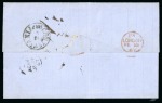Stamp of Haiti 1867 (Jan 20) Entire written onboard the Swedish brig "Wanja" sailing the Caribbean sea, datelined "Aux Cayes"