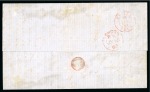 1863 (Jun 3). Lettersheet from La Guaira to San Sebastian, Spain, with 1862 2r red