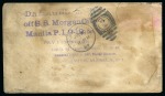 Wreck Mail: 1899 (July 30) Envelope from Frankfort to Cavite, salvaged from the wreck of the "Morgan City"