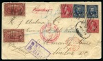 Forerunner Stamps. 1899 (Jan 1st) Registered cover bearing "Trans-Mississippi" and regular issues