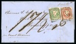 Great Britain. 1852 (Apr 7). Entire from Glasgow to Tenerife, Canary Islands