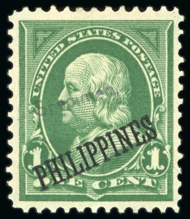 Stamp of United States » U.S. Possessions » Philippines » U.S. Administration - Regular Issues 1899, Specimen Stamps, trio including 1c, 5c & 10c