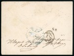 Italy. 1868 Envelope to the Commander in Chief of the Italian Navy Division of South America in Montevideo