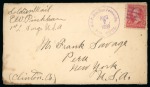 1899 (Aug 7). Envelope to New York, bearing 2c forerunner