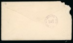 1899 (Sept 13). U.S. 2c stationery envelope used domestically, "Mil.P.St.Jolo/Phil. Isld's." duplex cancel (Baker C-3)
