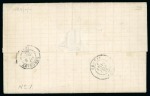 Stamp of Argentina 1874 (Jan 11). Entire from Buenos Aires to Branne, France, with 1867-68 10c and France 40c and 80c pair