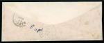 1866 (Apr 23) Envelope from Rio de Janeiro to Casaletto Spartano, Italy, with 1861 430r yellow